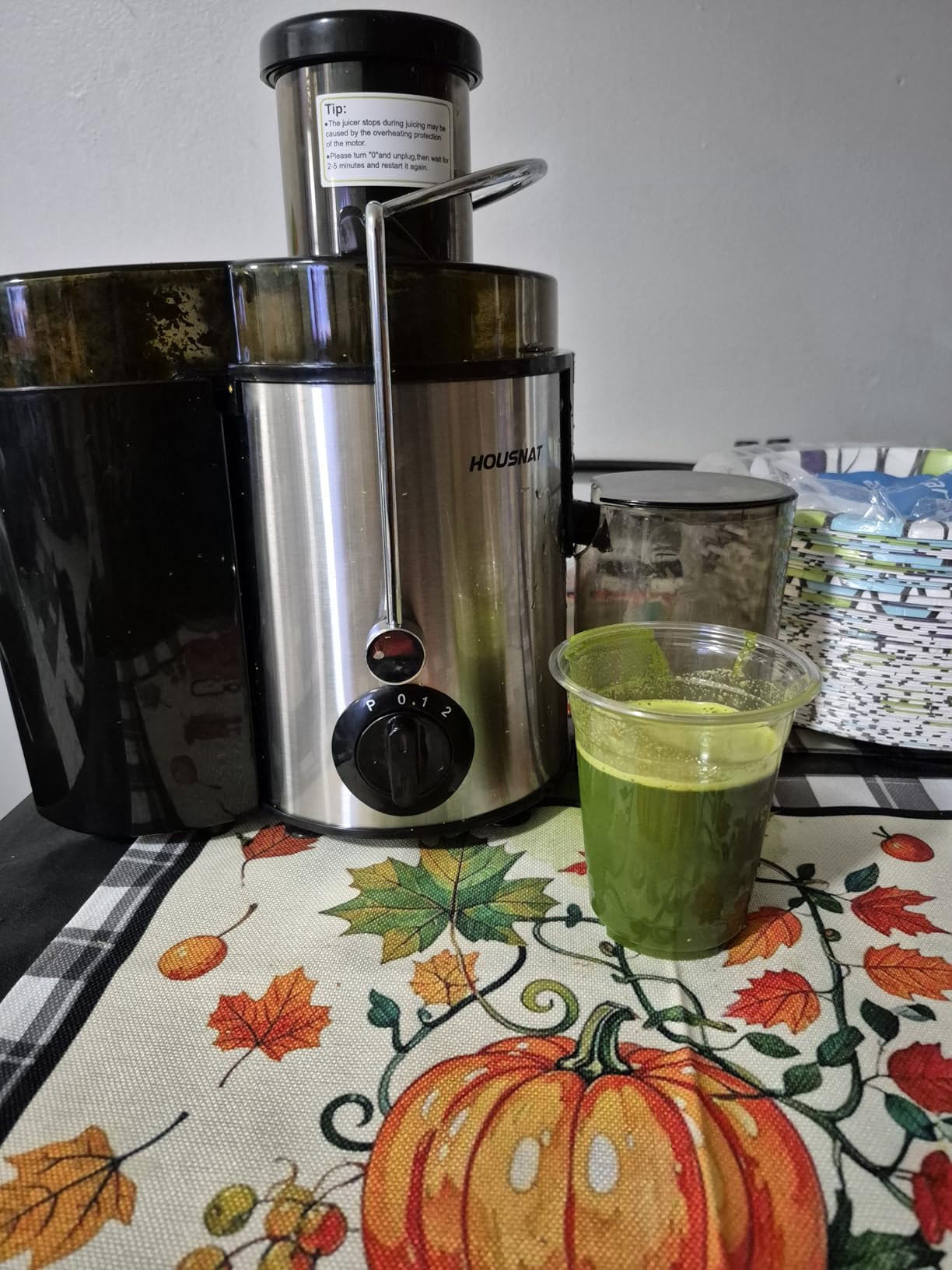 QCen Juicer Machine 500W Centrifugal Juicer with Extra Wide Feed Chute customer photo 1