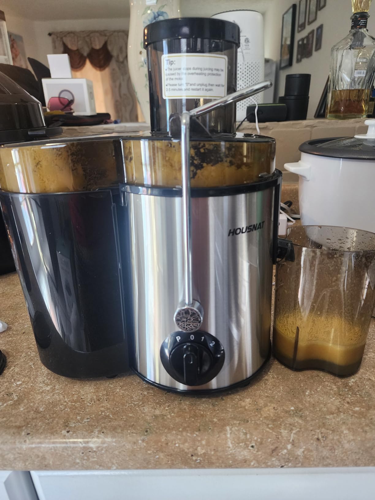 QCen Juicer Machine 500W Centrifugal Juicer with Extra Wide Feed Chute customer photo 2