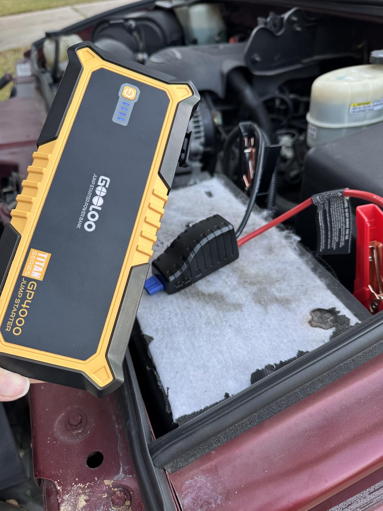 GOOLOO GP4000 Jump Starter - 4000A 12V Car Battery Jumper Starter Portable customer photo 2