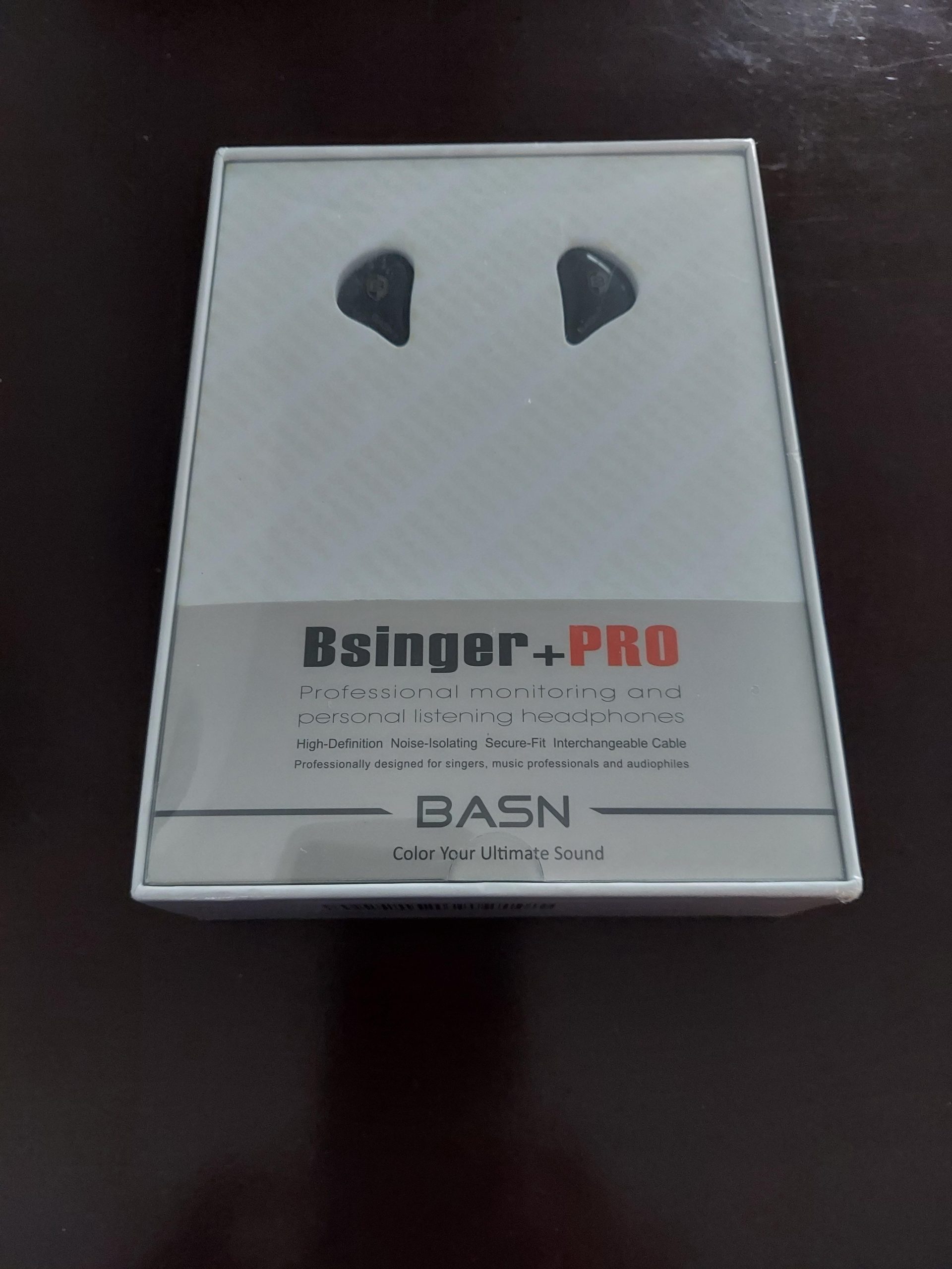 BASN Professional in Ear Monitor Headphones for Singers Drummers Musicians with MMCX Connector IEM Earphones (Pro Clear Black) customer photo 2