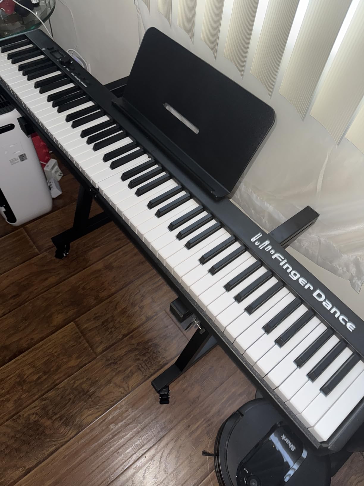 Finger Dance Folding Piano Keyboard 88 Keys, Portable Electric Keyboard with Bluetooth MIDI, Full Size Digital Piano, Wood Grain, Semi-Weighted, Touch Sensitive, with Storage Bag for Beginner customer photo 2