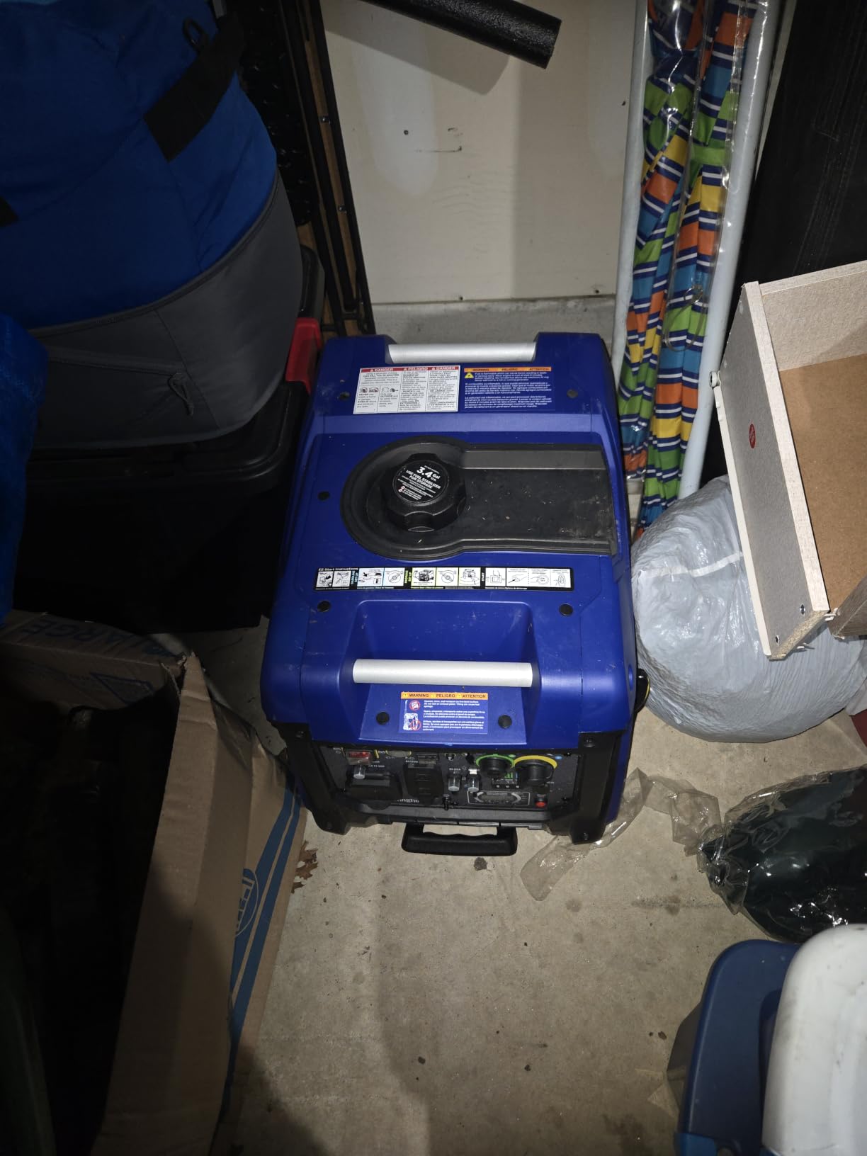 Westinghouse 5000 Peak Watt Super Quiet Dual Fuel Portable Inverter Generator, Remote Electric Start, Gas & Propane Powered, RV Ready 30A Outlet, Parallel Capable, Blue/Black customer photo 1