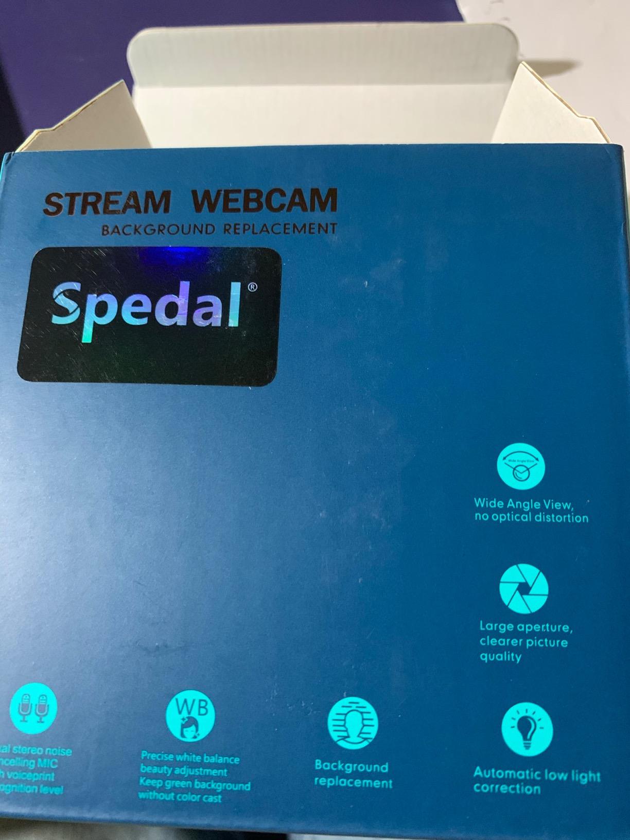 Spedal 4K Webcam with Tripod, Wide Angle 120° USB Webcam, Sony 1/2.8