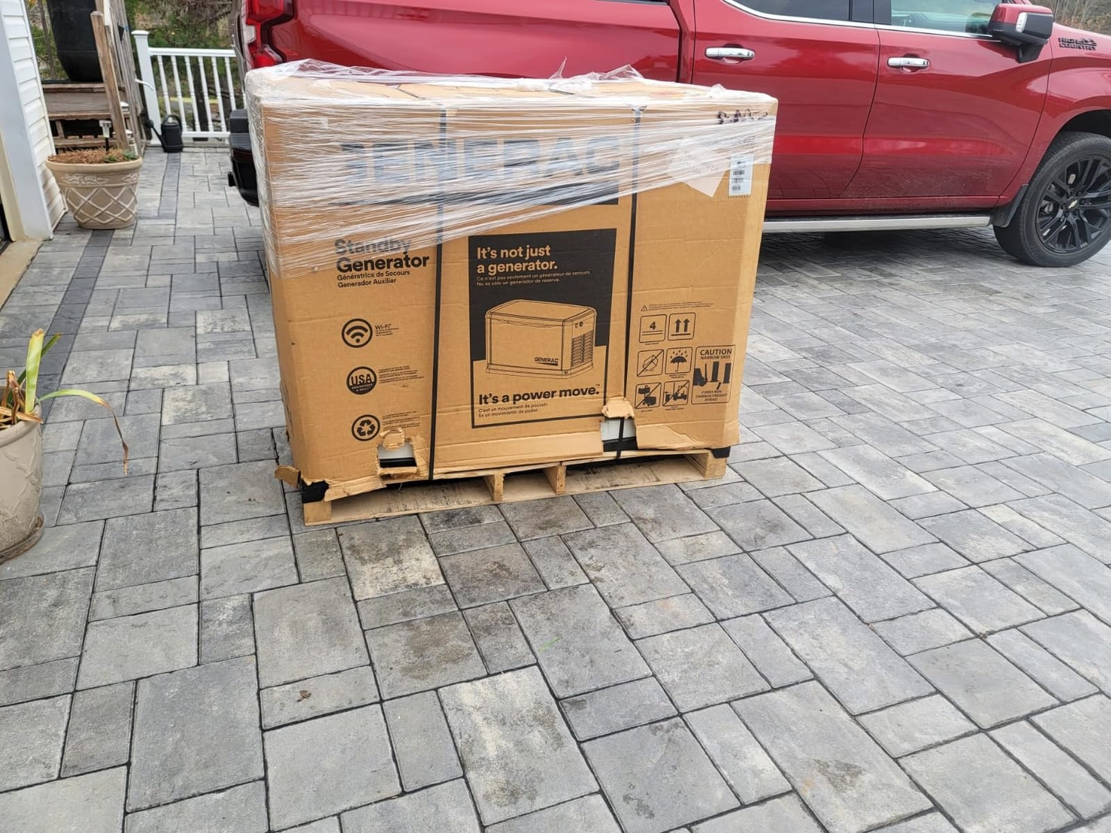 Generac Guardian 24kW Home Generator, Transfer Switch & WiFi Monitoring | Whole House Backup Power, Natural Gas Or Propane, WiFi Monitoring, Automatic Transfer, Storm And Outage Protection customer photo 2