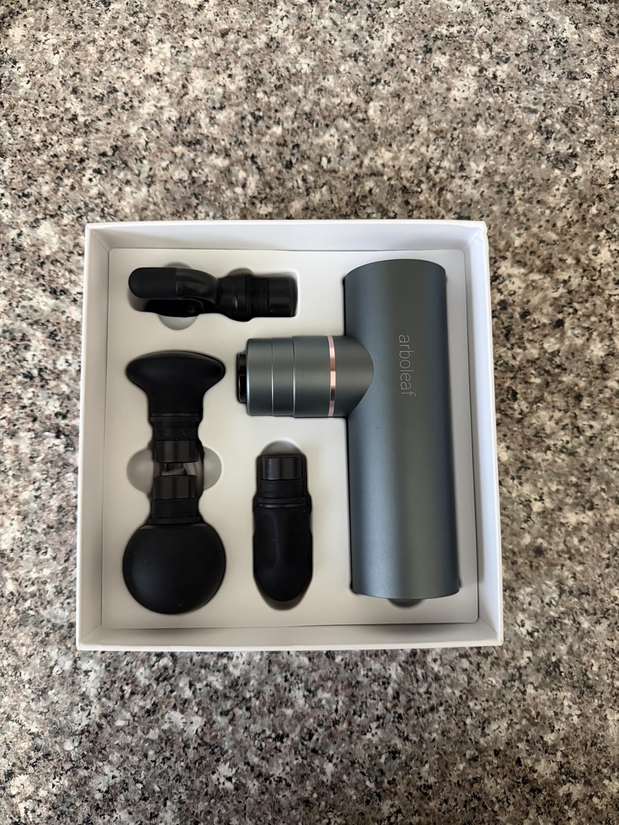 arboleaf Mini Massage Gun Deep Tissue, Portable Percussion Muscle Massager | Small Yet Powerful Full-Metal Design with a Quiet Brushless Motor for Deep Muscle Relief at Home, the Gym, or While Traveling customer photo 2