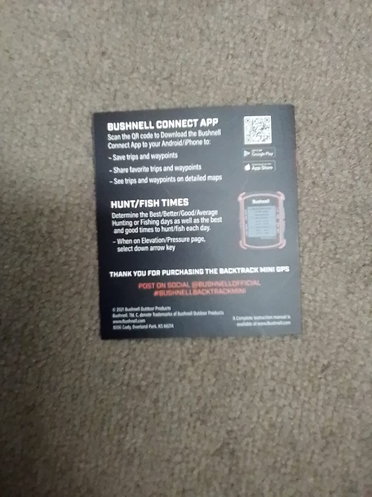 Bushnell BackTrack Mini GPS Navigation, Portable Waterproof GPS for Hiking Hunting and Backpacking customer photo 2