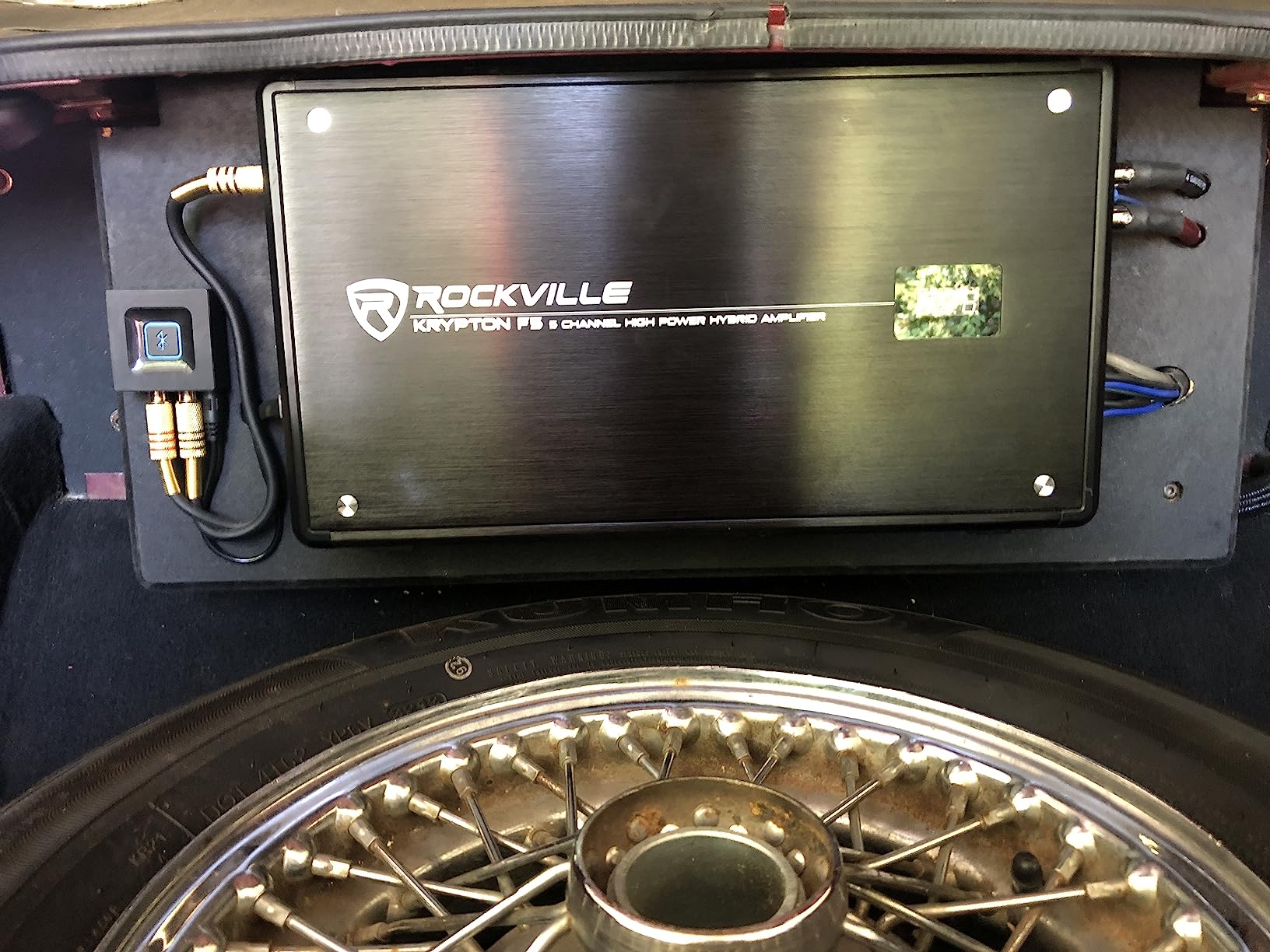 Rockville Krypton F5 3200W 5-Channel Car Amplifier, 15.35