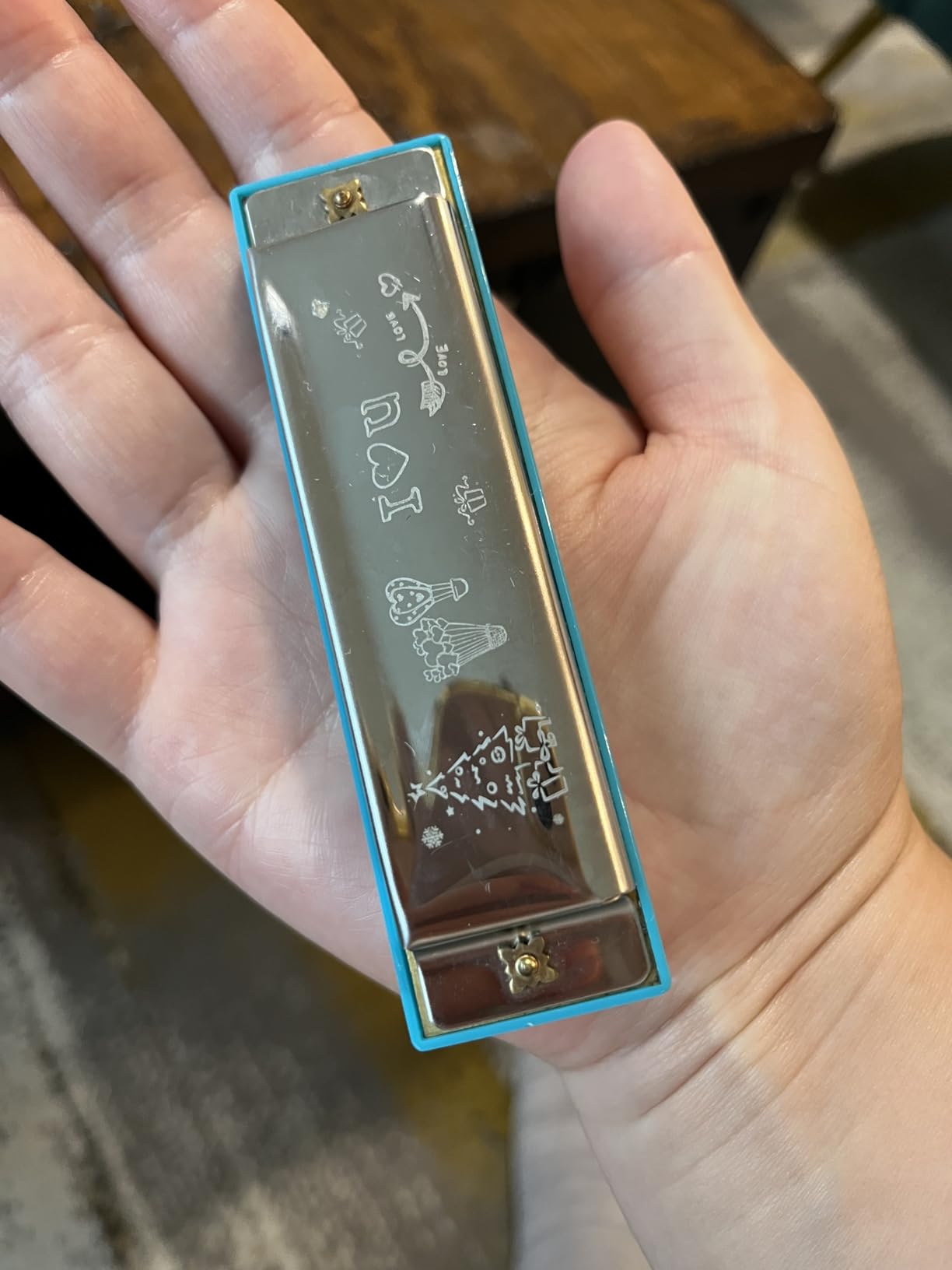East top Harmonica, Diatonic 10 Holes C Key, Blues, for Beginner, Kids, Children, Students, Gift, with Case, Clean Cloth and Manual customer photo 2