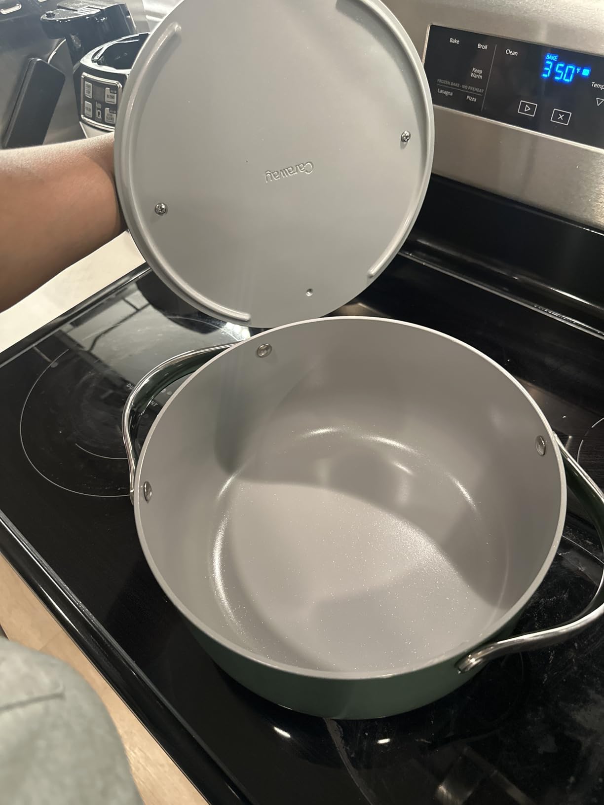 Caraway Non-Stick Ceramic Dutch Oven Pot with Lid (6.5 qt, 10.5