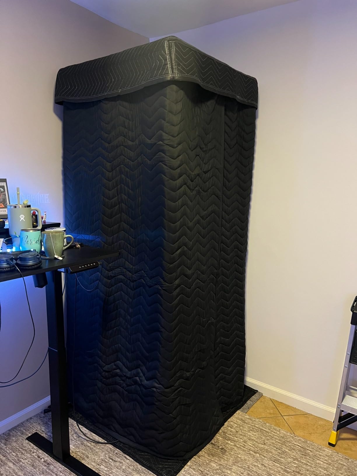 XL Ultimate Portable Vocal Booth for Recording & Voice Over, Reduces Echo | 2x the sound absorbing material and interior space of the Standard-size Booth. For producers who demand the best of the best. customer photo 2