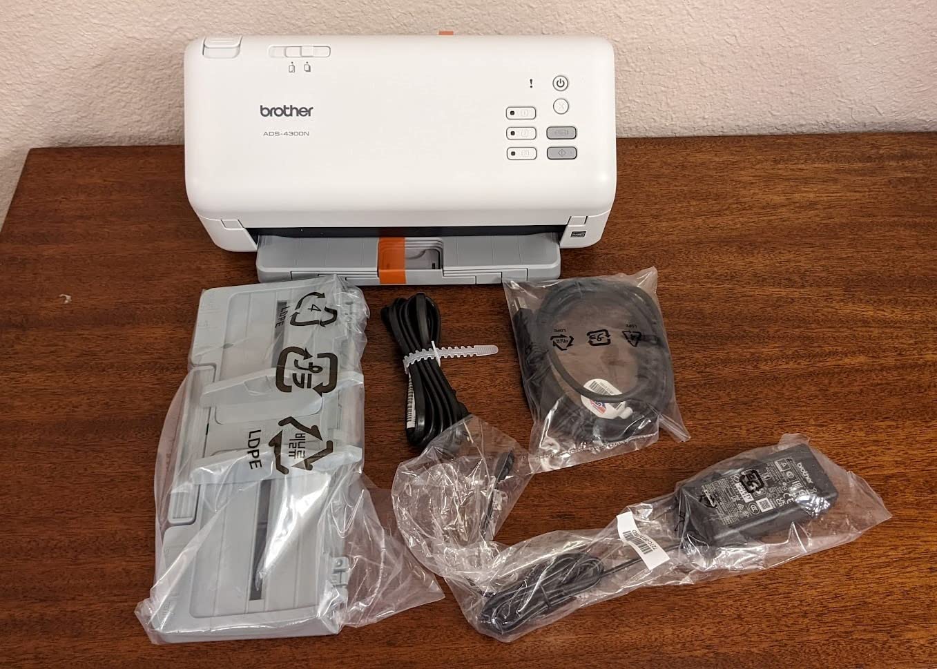 Brother ADS-4300N Professional Desktop Scanner with Fast Scan Speeds, Duplex, and Networking customer photo 1
