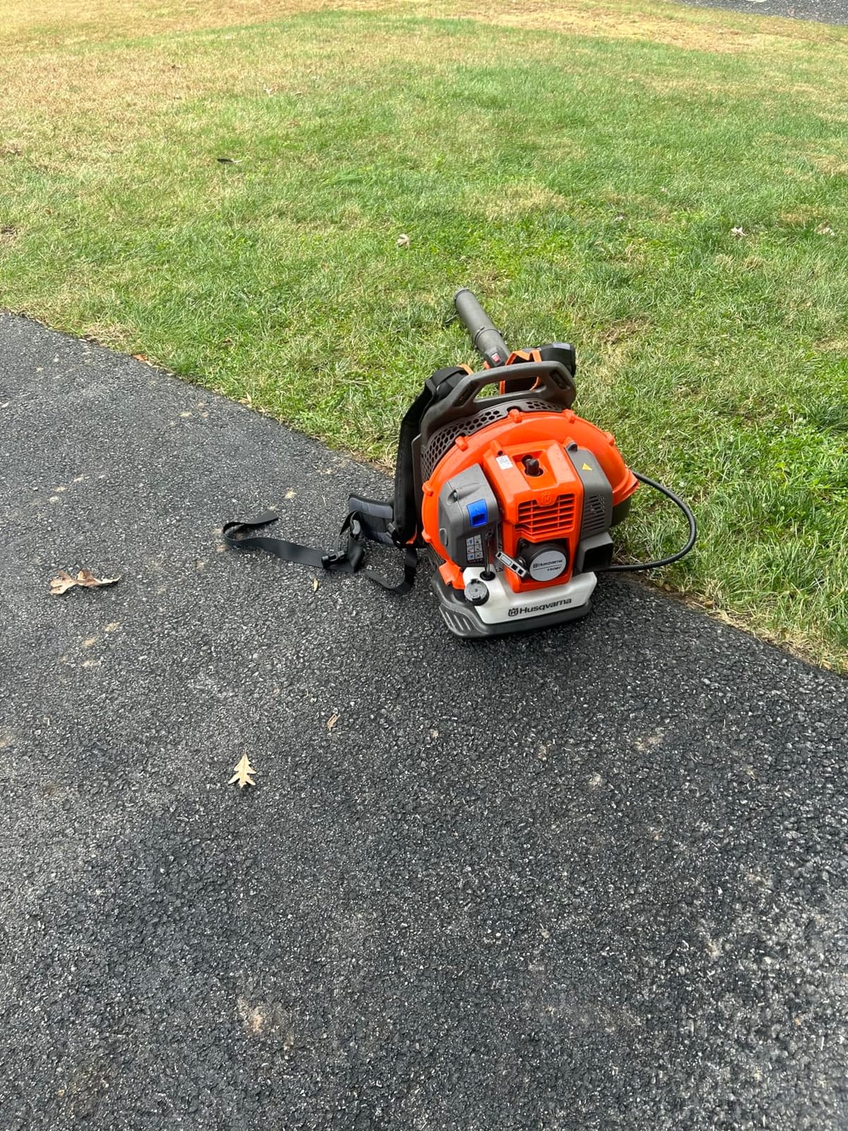 Husqvarna 150BT Gas Leaf Blower, 51-cc 2.16-HP 2-Cycle Backpack Leaf Blower, 765-CFM, 270-MPH, 22-N Powerful Clearing Performance and Ergonomic Harness System, Gifts for Men, 970466901 customer photo 1