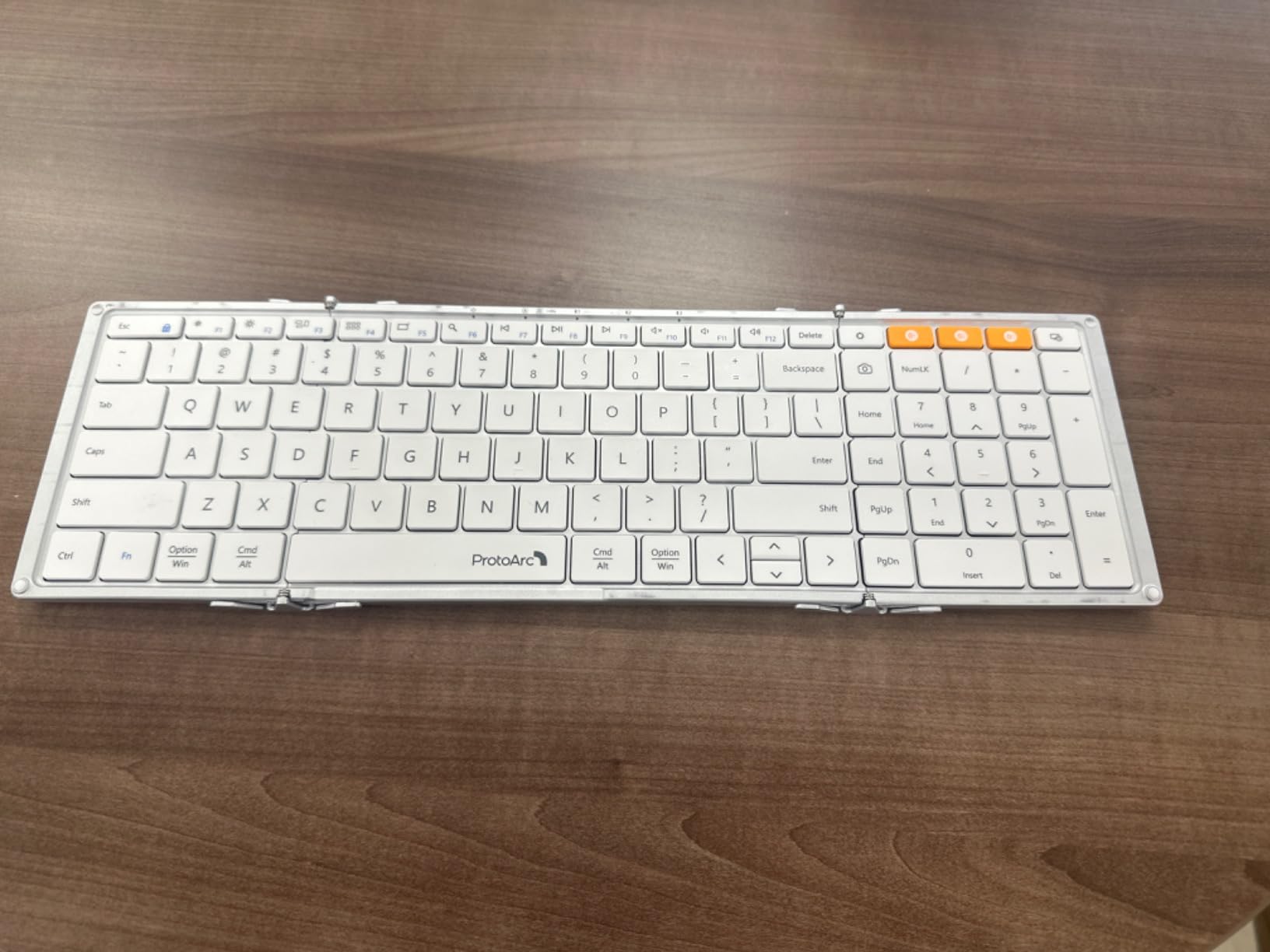 ProtoArc XK01 Full-Size Foldable Bluetooth Keyboard for Travel, 105 Keys, 3-Device Bluetooth 5.1 Switching, USB-C Charging customer photo 2