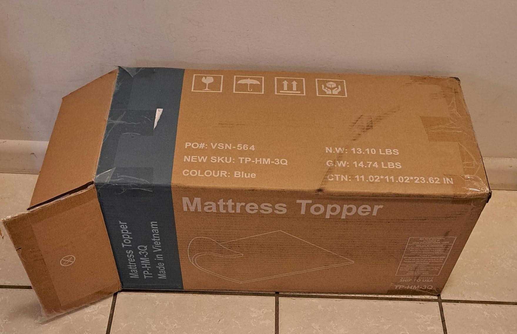 EGO 3 Inch Queen Mattress Topper Gel Memory Foam for Pressure Relief | Cooling Gel Infused, Ventilated Design Bed Topper in a Box, CertiPUR-US Certified, 80