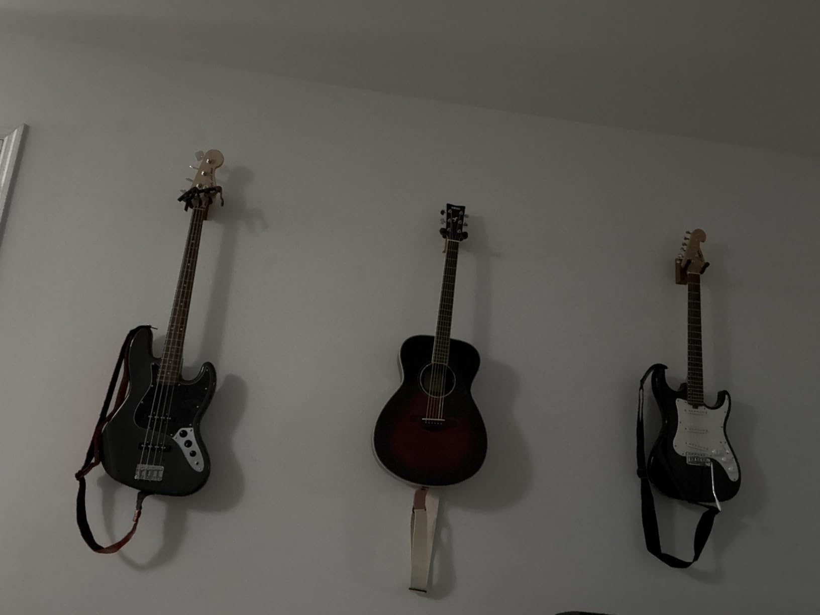 Guitar Wall Mount 2 Pack, Black Walnut Wood Guitar Hanger, U-Shaped Guitar Wall Hanger Mount for Acoustic, Electric Guitar, Banjo, Bass customer photo 1