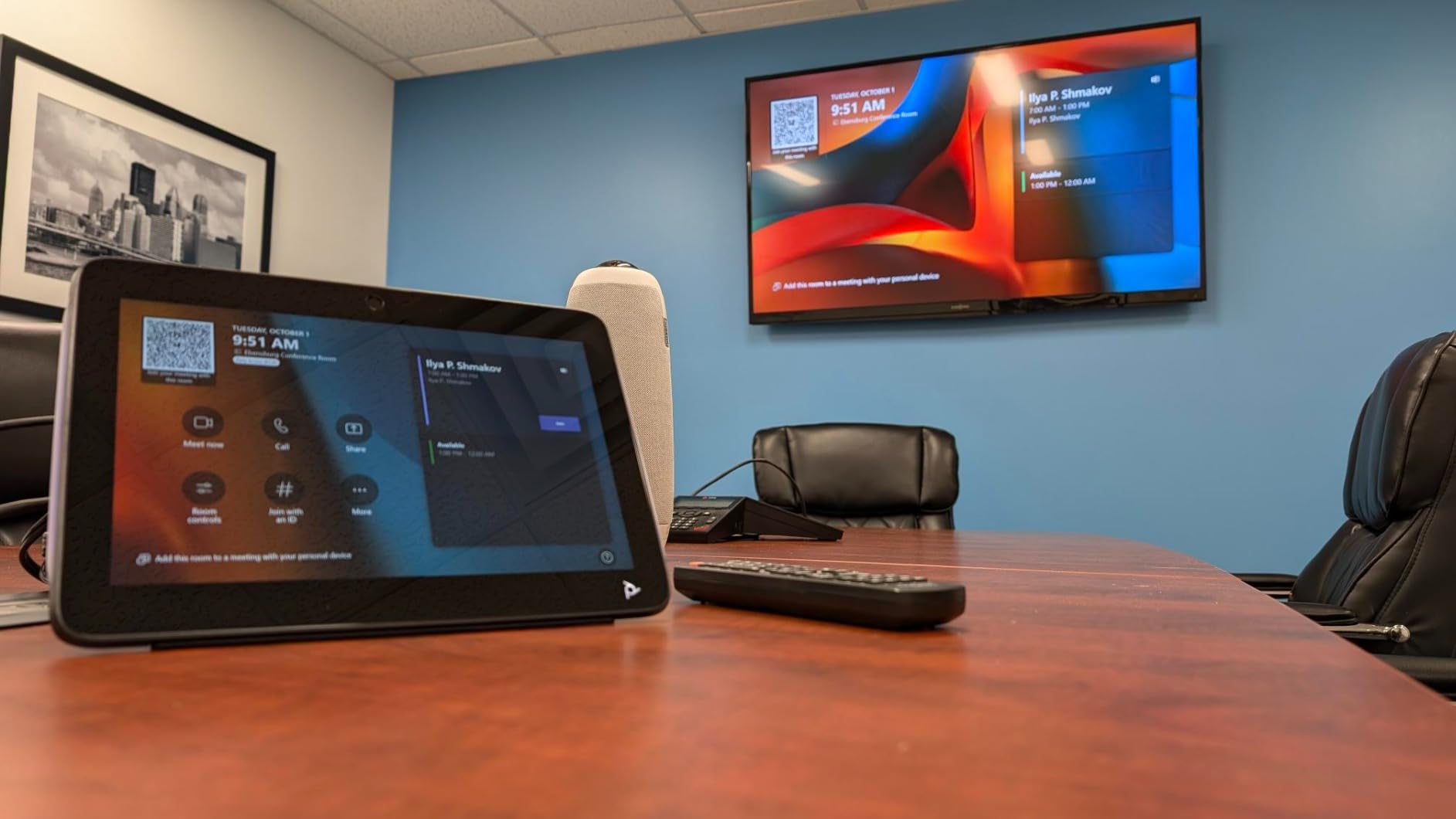 Owl Labs Meeting Owl 3 - 360° 1080p HD Conference Room Camera, AI-Driven Speaker-Tracking, 18-Foot Mic Pickup - Certified for Microsoft Teams - Works with Zoom, Google Meet - Plug & Play Setup customer photo 2