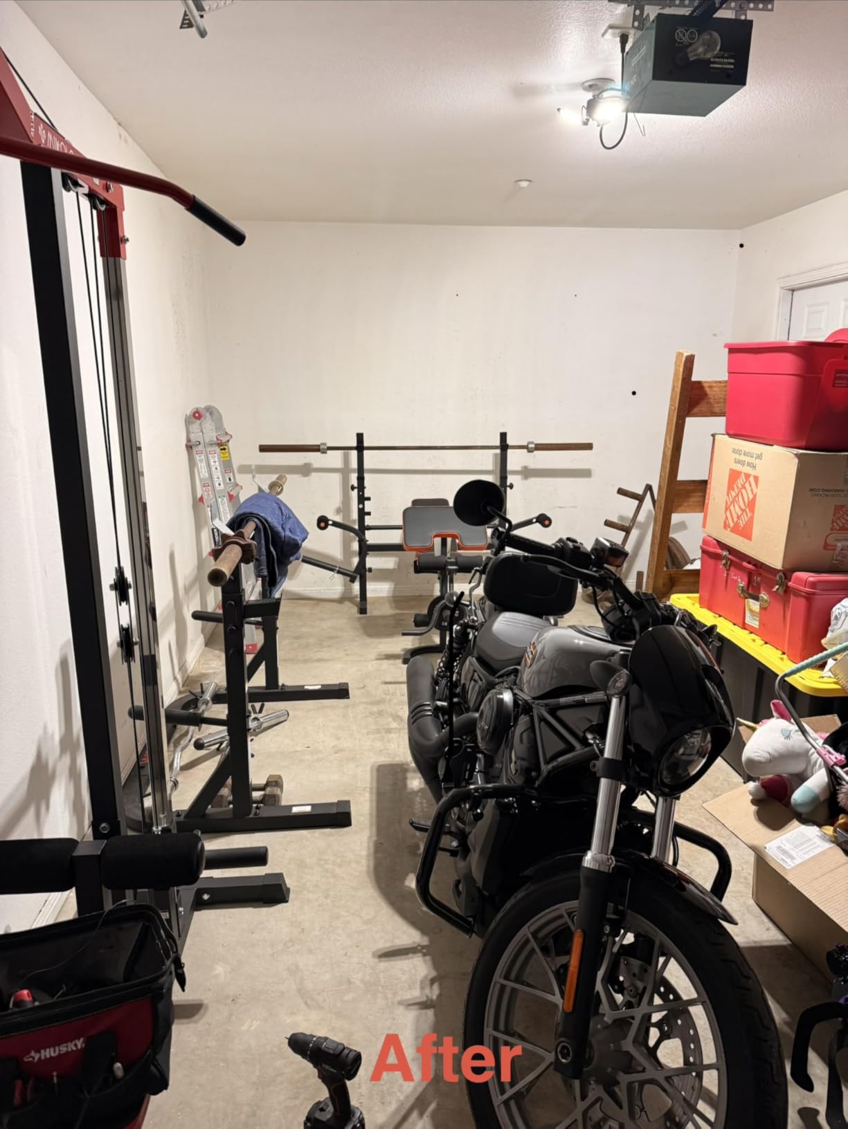LED Garage Light, 80W 8000 Lumen Ceiling Lights with 3 Adjustable Panels, 6500K Daylight Light Bulb Fixture LED Lights for Garage, Workshop customer photo 2