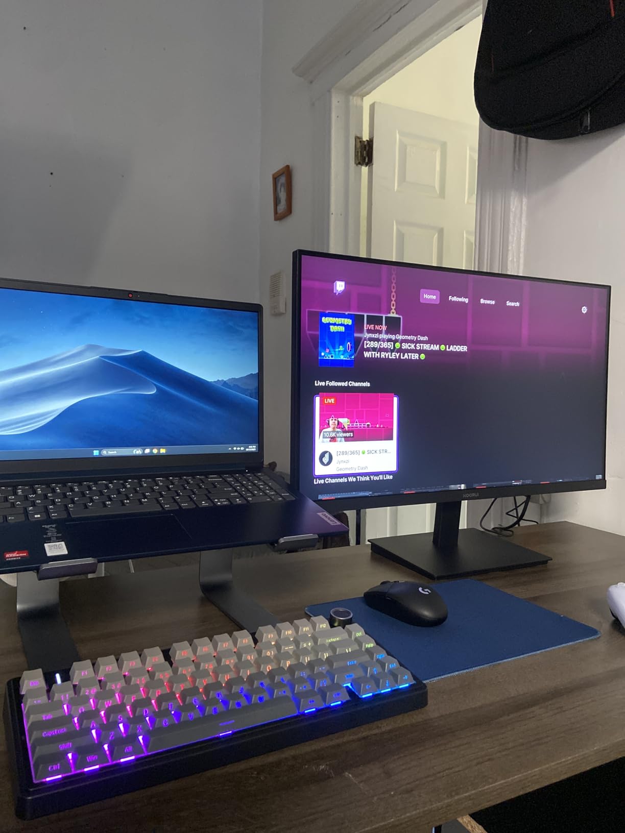 KOORUI 27 Inch Computer Monitor 144Hz FHD 1080p VA Display for Work & Play | 4000:1 Contrast Ratio, Adaptive Sync, Eye Care TÜV Rheinland Certified, Slim Bezels, HDMI/VGA, VESA & Tilt for Home Office customer photo 2