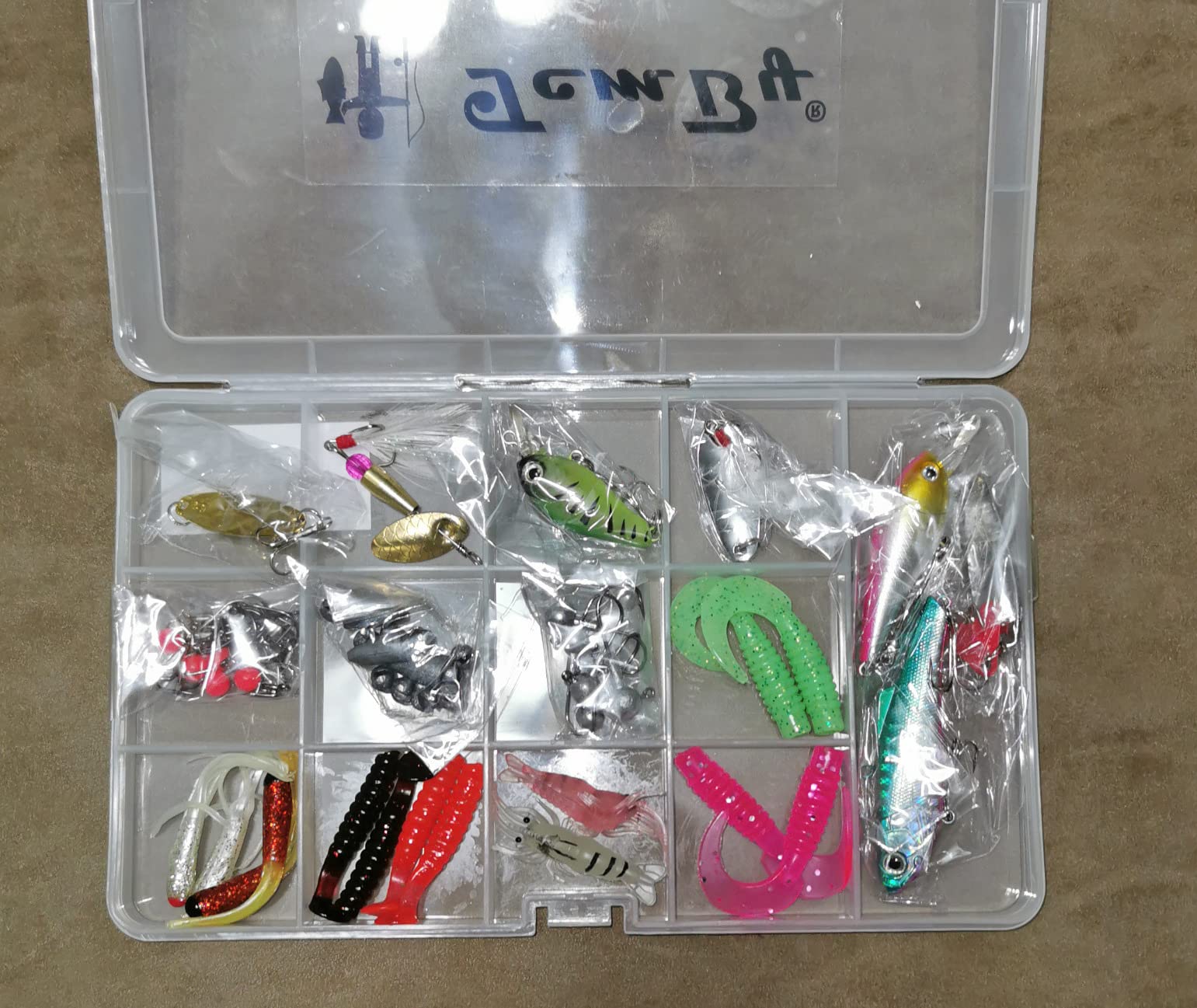 TCMBY Fishing Lures Bait Tackle Kit Set for Freshwater Trout Bass Fishing, Including Accessories, Fishing Tackle Box, Crankbait, Spoon, Hooks, Fishing Gear and Equipment for Starter Beginner. customer photo 2
