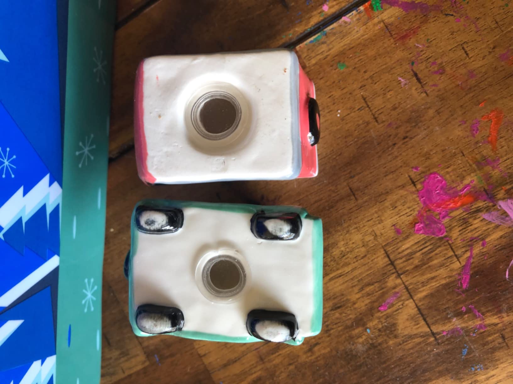Salt and Pepper Car and Camper Spice Shakers & Napkin Holder, Sun and Moon Reversible Camping Decor, Spice Set, Retro Refillable, 4.6 x 7.2 x 2.5, Travel Camper Accessories customer photo 1