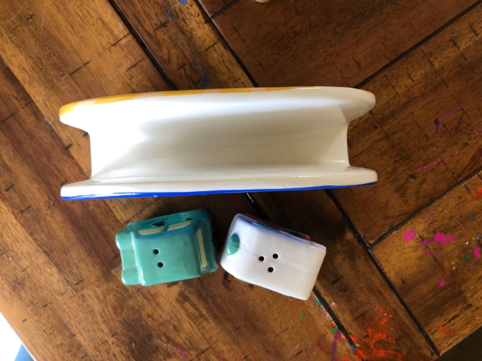 Salt and Pepper Car and Camper Spice Shakers & Napkin Holder, Sun and Moon Reversible Camping Decor, Spice Set, Retro Refillable, 4.6 x 7.2 x 2.5, Travel Camper Accessories customer photo 2