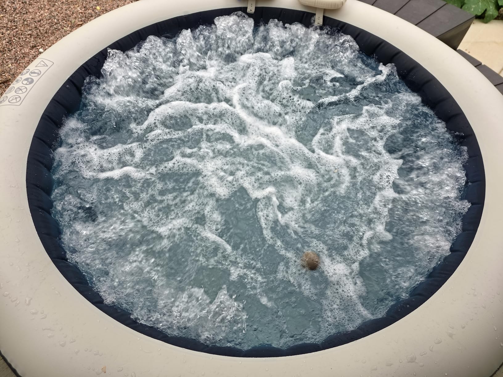INTEX PureSpa 4 Person Inflatable Hot Tub Bundle w/Energy-Efficient Cover | 28429EP Bubble Massage: Built-in Hard Water Treatment, 77in x 28in, Cobalt Blue - Set of 2 Foldable PureSpa Benches Included customer photo 2