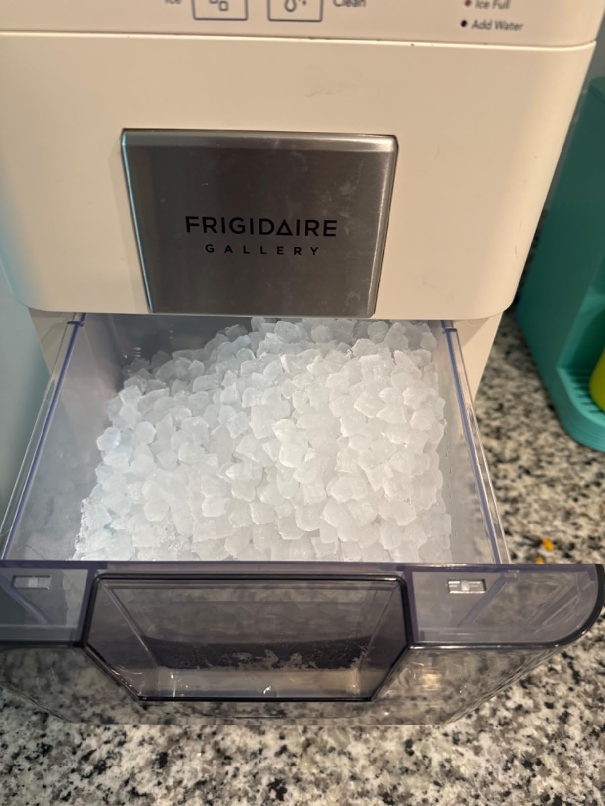 Frigidaire Nugget Ice Maker, Countertop Ice Machine with Transparent Window, Sonic Ice Maker with 44 lbs. Capacity, Auto Self Cleaning Ice Maker Machine, 2.0 Gen, Cream customer photo 2