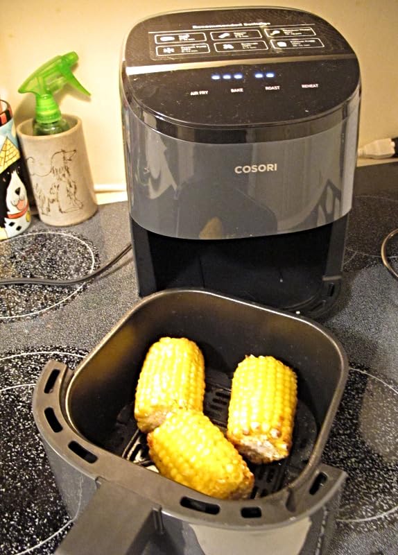 Cosori Lite 2.1 Qt Small Air Fryer, Max 400°F, 4-in-1, 97% less oil, Gray | Ideal for dorms, apartment, RVs, Quiet, Touch control, Air Fry, Bake, Roast, Reheat, Nonstick inner, Dishwasher-Safe Basket customer photo 1