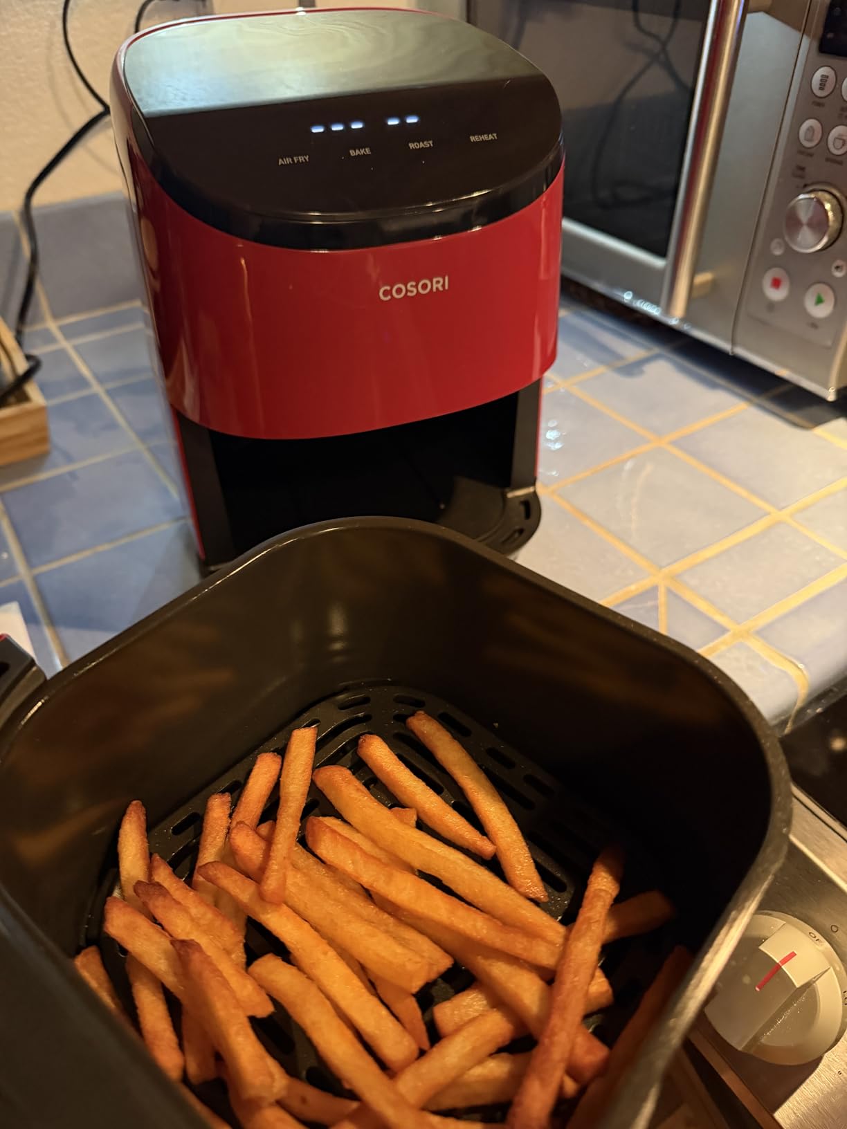 Cosori Lite 2.1 Qt Small Air Fryer, Max 400°F, 4-in-1, 97% less oil, Gray | Ideal for dorms, apartment, RVs, Quiet, Touch control, Air Fry, Bake, Roast, Reheat, Nonstick inner, Dishwasher-Safe Basket customer photo 2