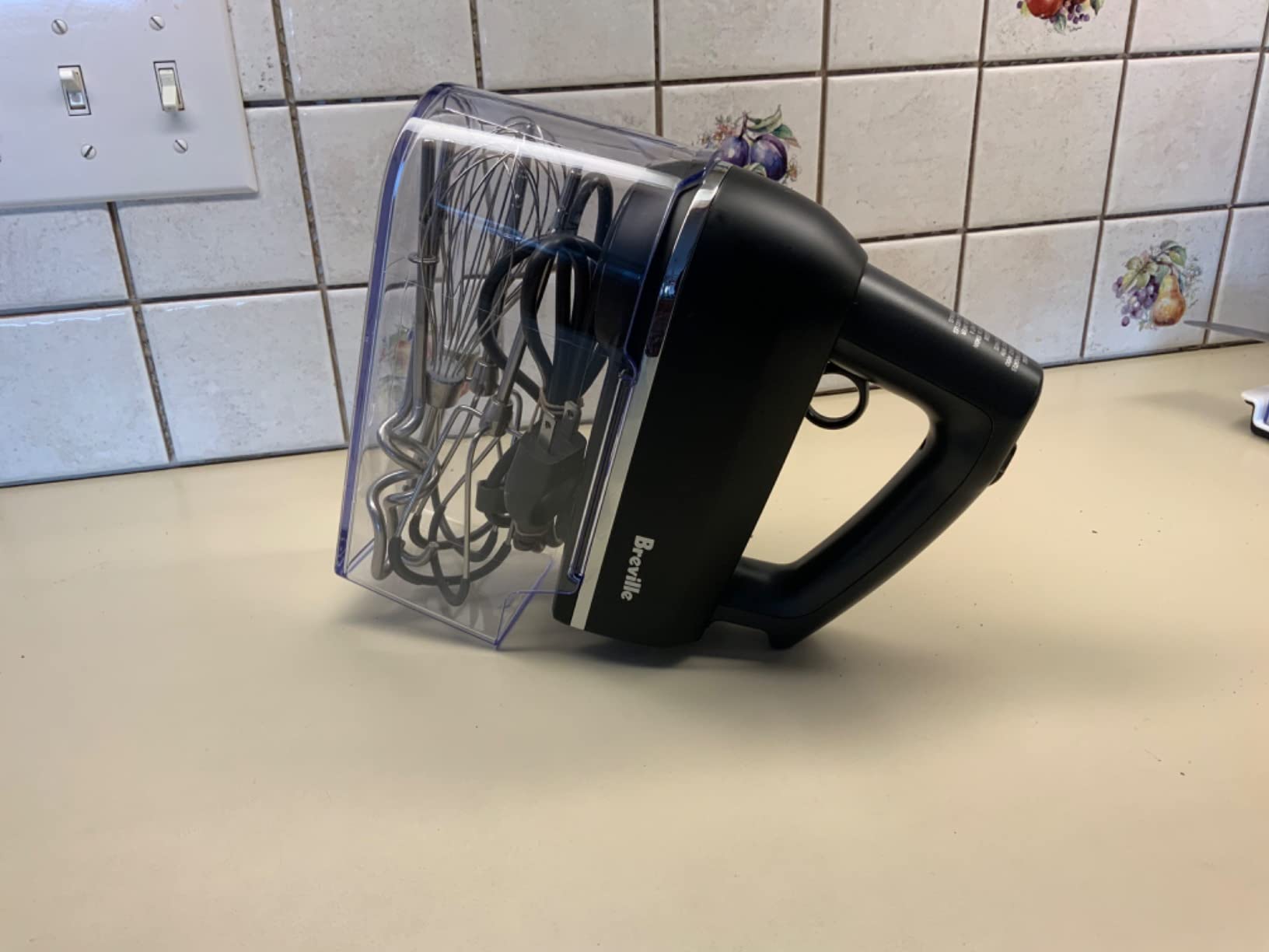 Breville BHM800DBL Handy Mixer for Baking, Damson Blue | Mix confidently with 9 speed settings plus boost for precise control customer photo 1