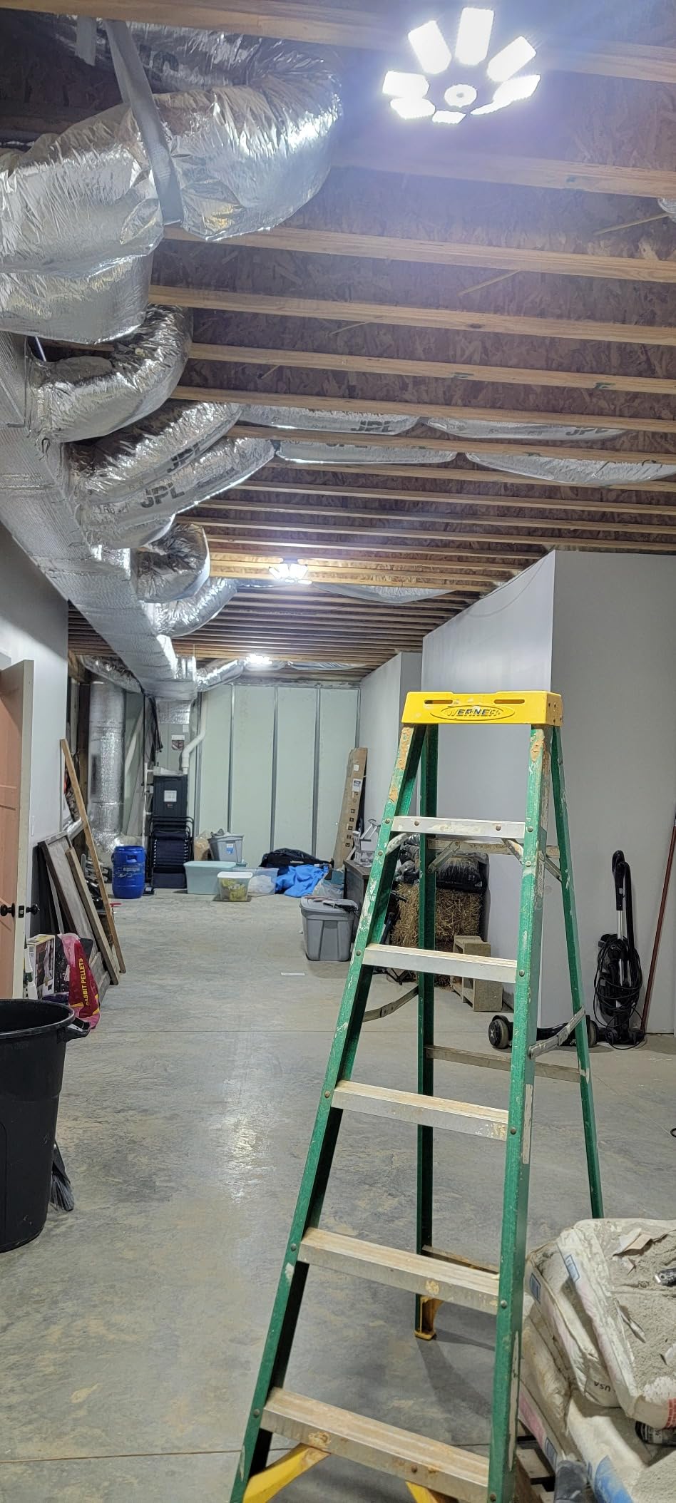 Garage Lights - Ultra Brighter 40,000LM Garage LED 6500K Daylight | E26/E27 Screw in Garage Bulbs w/ 8 Deformable Panels Compatible for Workshop Basement Attic Utility Laundry Storage - 2Pack customer photo 2