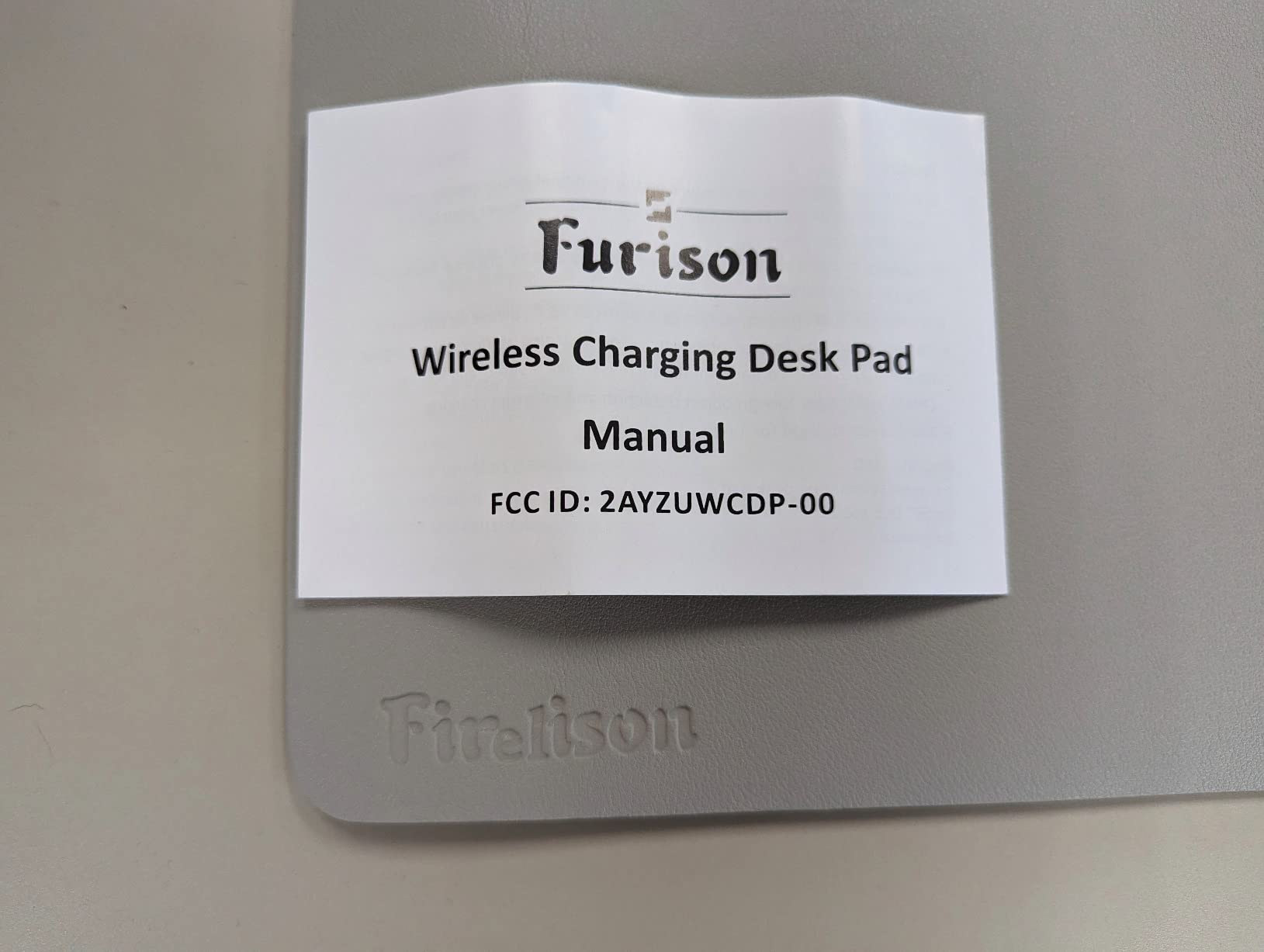 Wireless Charging Mouse Pad Firelison 2 in 1 Leather Multifunctional Office Desk Pad with Non-Slip Rubber Base, Waterproof Desk pad for Computers/Office/Work/Home/Decor（ 36