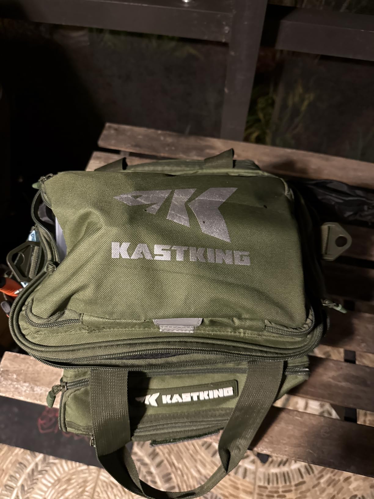 KastKing KarryAll Fishing Tackle Bag, Saltwater & Freshwater Gear Storage | Water-Resistant Material, Padded Shoulder Strap, Fishing Gear Storage, Large Capacity customer photo 1