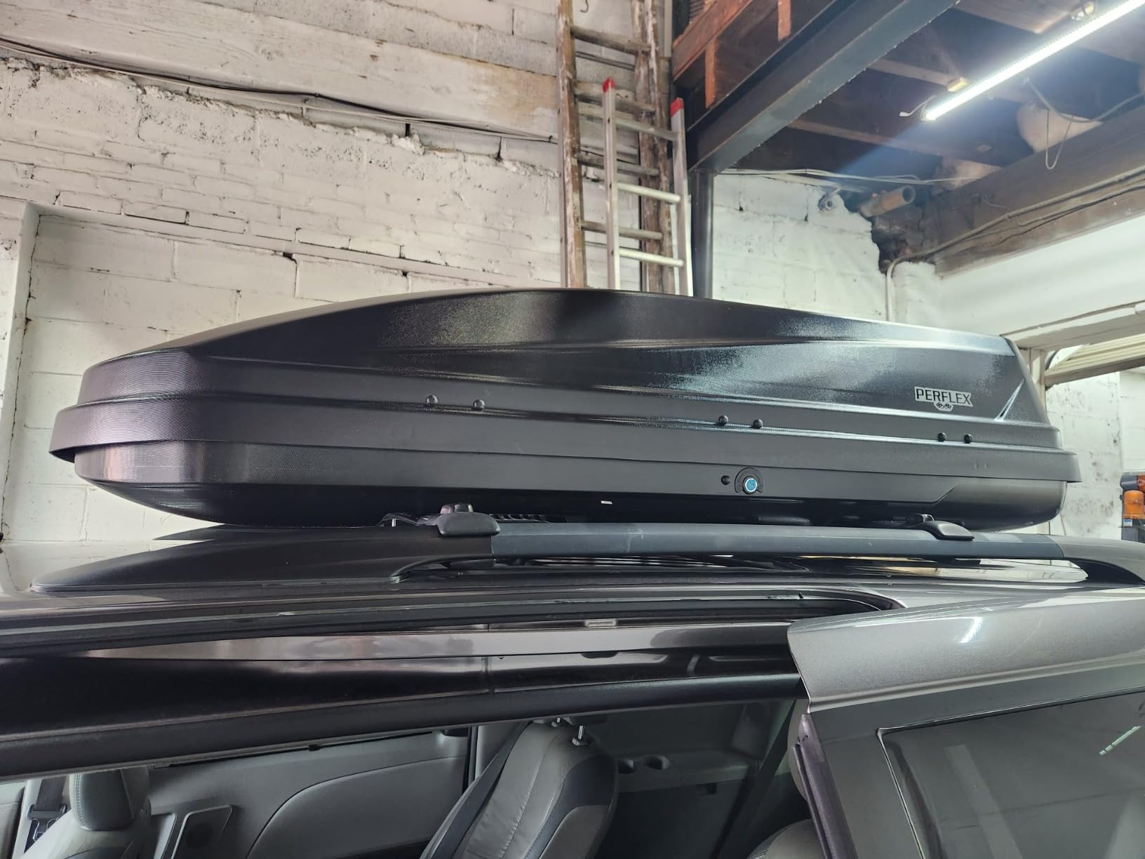 Perflex Exclusive Rooftop Cargo Box Carrier Large 17.7 Cubic Feet Car Top Mount Travel Luggage Storage, Dual Side Opening customer photo 1