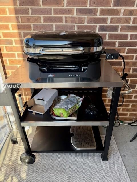 Weber Lumin Compact Portable Grill, Electric Grill, Outdoor Grill, Black | Lightweight BBQ Grill, Great for Small Spaces Such as City Patios and Balconies, Portable and Convenient, Camping Grill customer photo 1