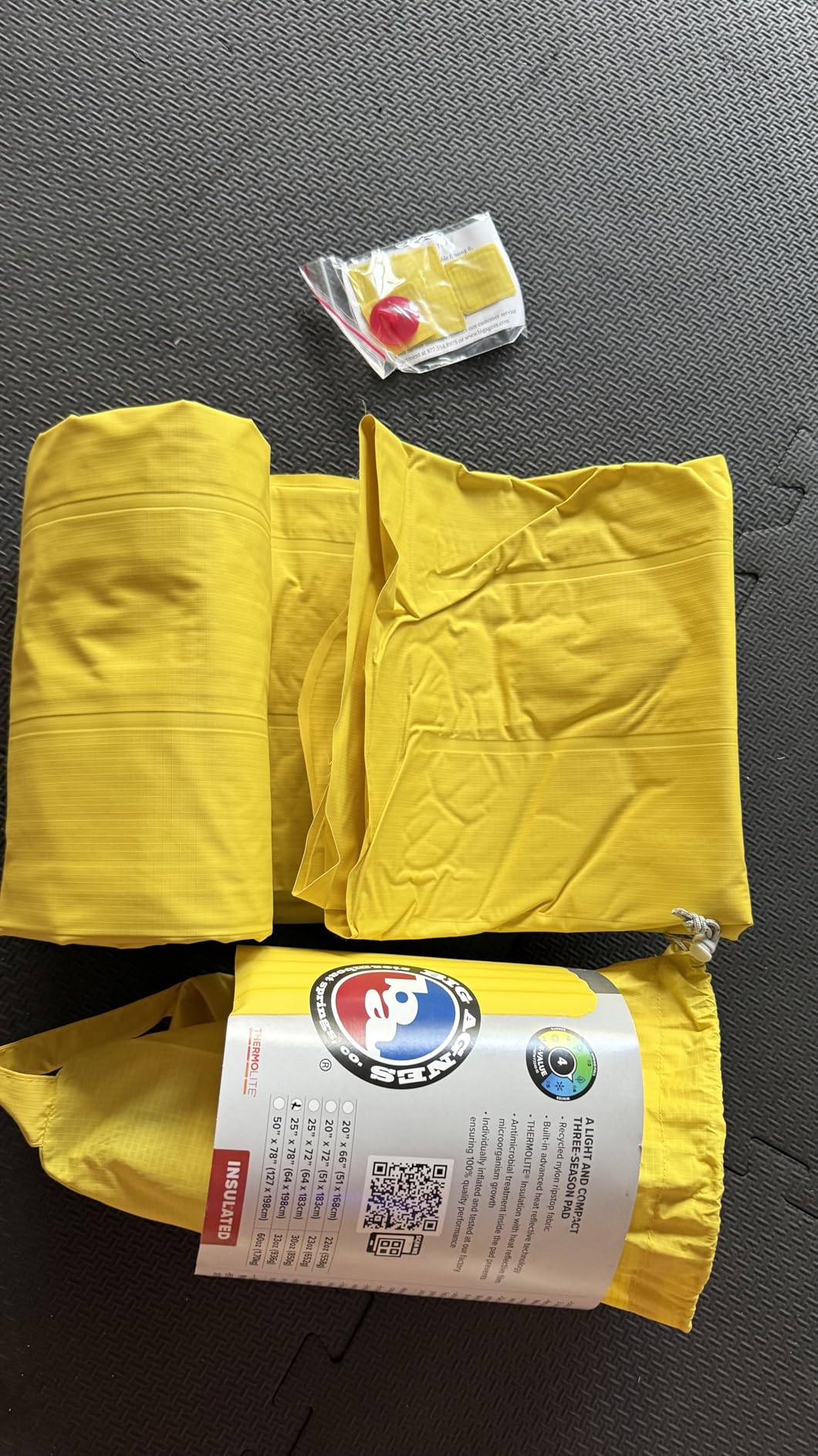 Big Agnes Divide Air Chamber Sleeping Pad, Insulated, Regular with THERMOLITE Insulation customer photo 2