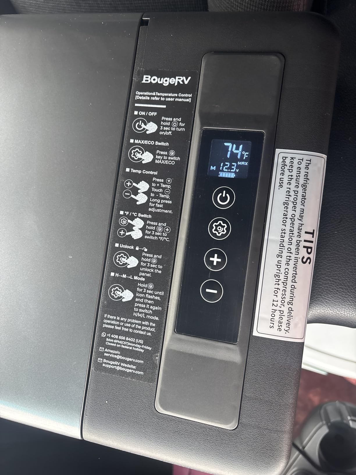 BougeRV 12 Volt Refrigerator 30 Quart Portable Freezer customer photo 2