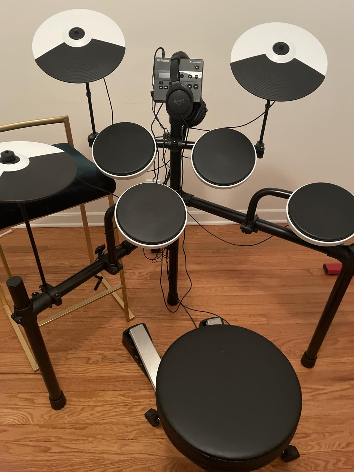 Roland TD-02K V-Drums | Entry-Level Compact Electronic Drum Kit with Expressive Playability, Noise-Reducing Features, Height-Adjustable Stand & Optional Bluetooth Expansion | Onboard Coach Function customer photo 1