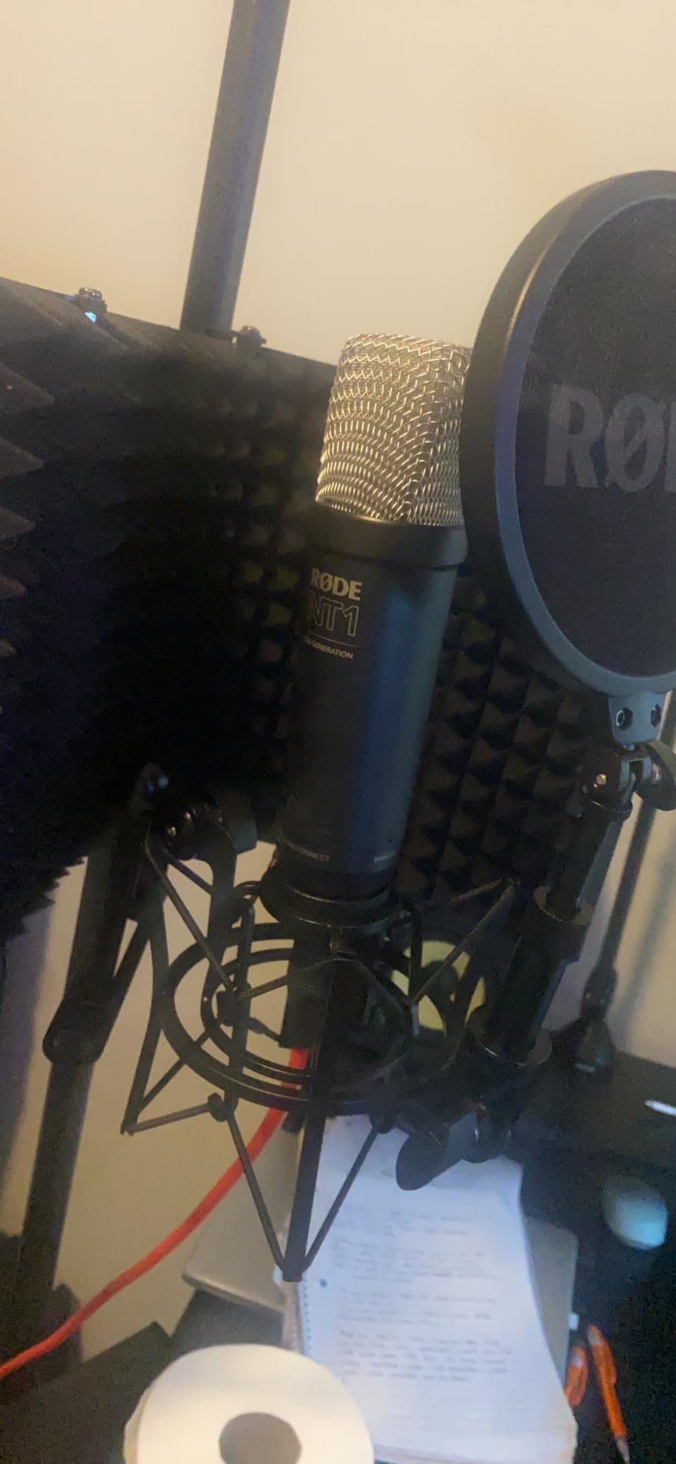 RØDE NT1 5th Gen Studio Condenser Microphone, XLR + USB-C, Silver - Shock Mount & Pop Filter Included, Professional Audio, XLR & USB Outputs, Music Production, Vocal Recording, Podcasting customer photo 1