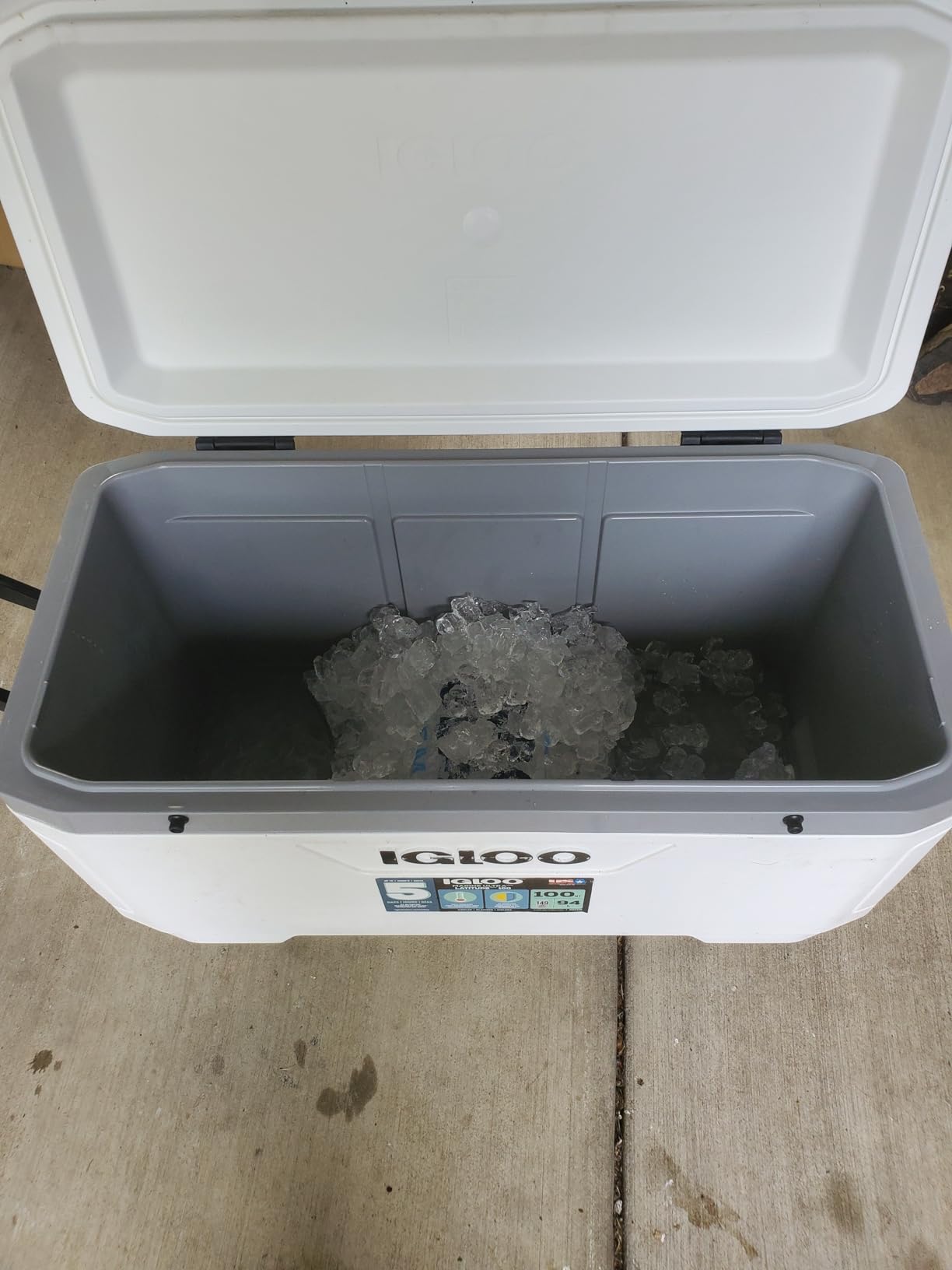 Igloo Marine Cooler | Insulated Hard Shell Ice Chest | Great for Fishing, Camping, Boating, & More (120qt) customer photo 2