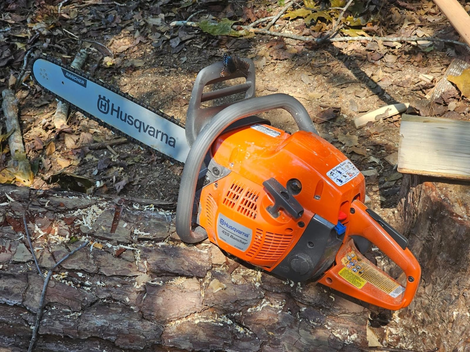 Husqvarna 455 Rancher Gas Chainsaw, 55-cc 3.5-HP, 2-Cycle X-Torq Engine, 20 Inch Chainsaw with Automatic Oiler, For Wood Cutting, Tree Trimming and Land Clearing, Gifts For Men customer photo 1