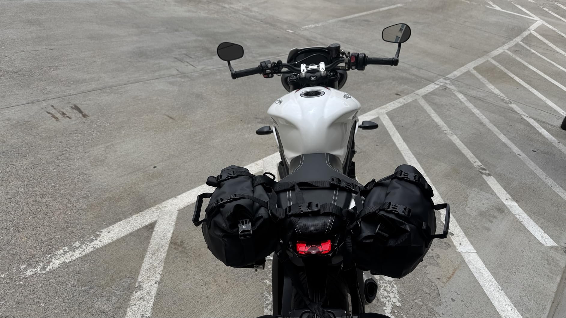 Rhinowalk Motorcycle Saddlebags 48L(24L*2) Waterproof Motorbike Side Bags, Travel Luggage Panniers with Shoulder Strap for Adventure & Sport Motorcycle Racks, 1 Pair customer photo 2