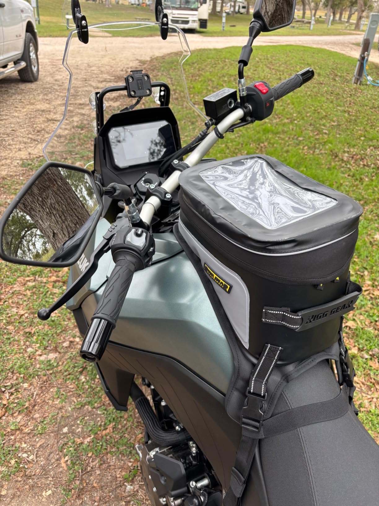Nelson-Rigg Waterproof Hurricane Adventure Tank Bag, fits Most Honda Yamaha Kawasaki Adventure Bikes Black customer photo 1