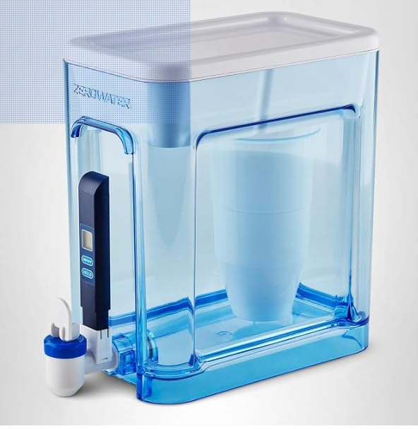ZeroWater 22-Cup 5-Stage Water Filter Dispenser with Instant Read Out, 0 TDS for Improved Tap Water Taste, IAPMO Certified to Reduce Lead, Chromium, and PFOA/PFOS customer photo 1