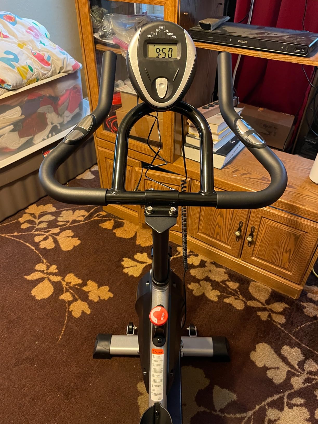 YOSUDA Exercise Bike, Magnetic Friction Stationary Bike with App Training customer photo 2