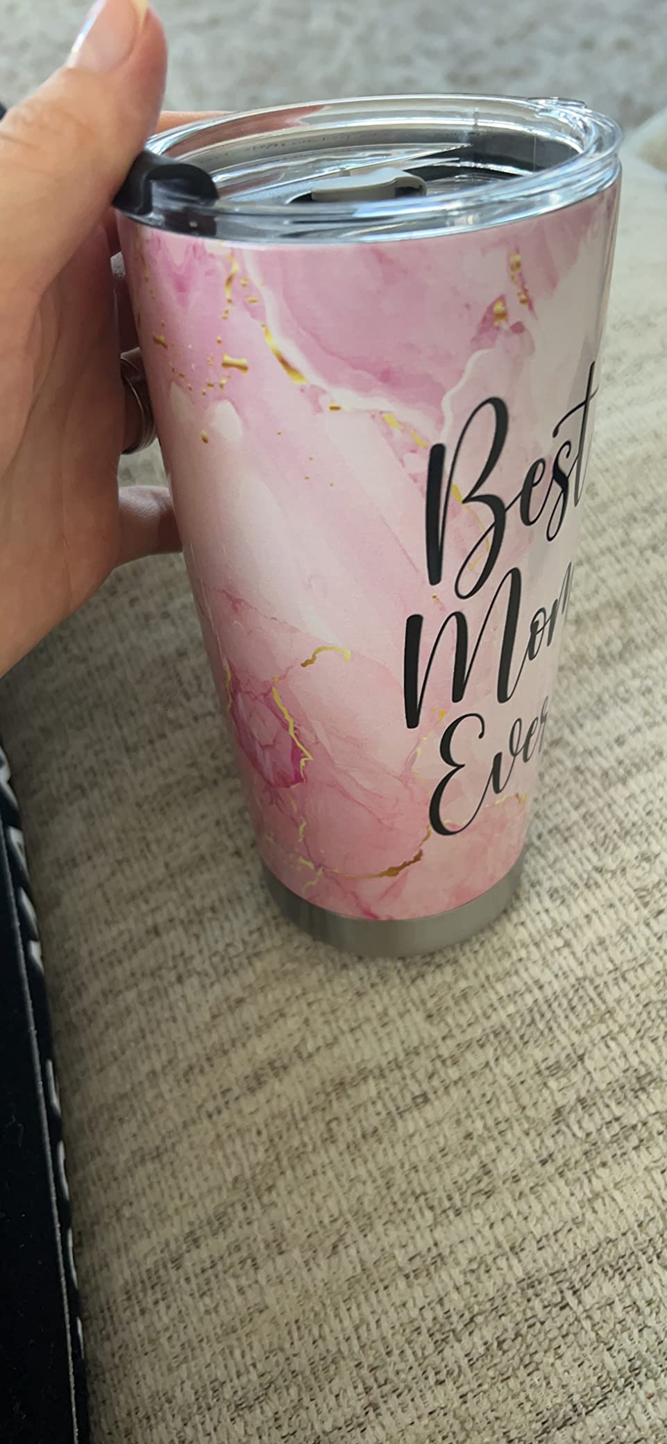 TEEZWONDER Birthday Gifts for Mom - 20 oz Stainless Steel Tumbler customer photo 2