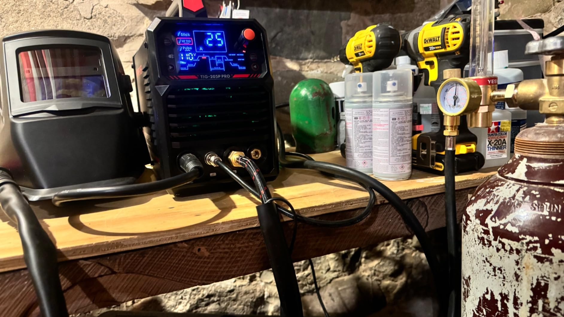 YESWELDER 205A Tig Welder with Pulse Large LED Display, STICK/DC TIG/PULSE TIG 3 In 1, 110&220V Dual Voltage TIG Welding Machine TIG-205P customer photo 2