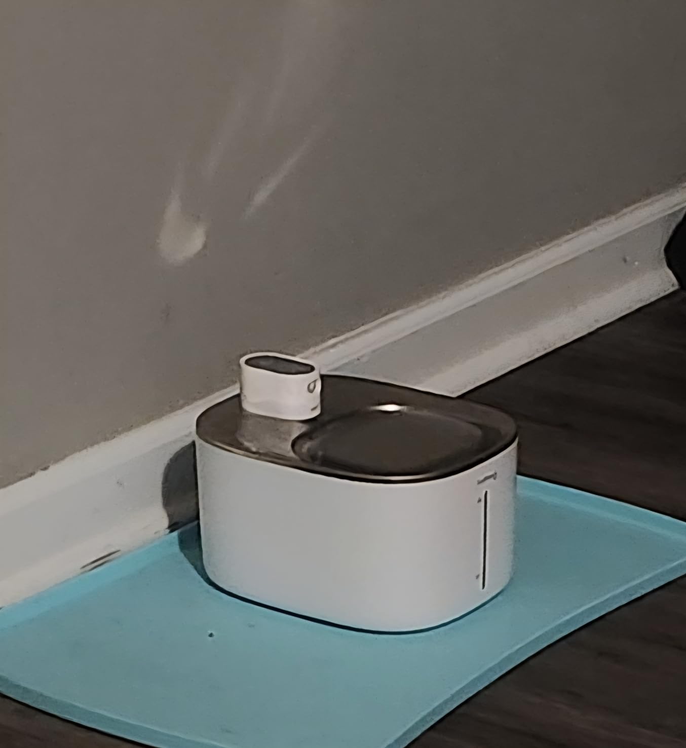 FEELNEEDY Wireless Cat Water Fountain Stainless Steel with Sensor, 4000mAh Battery Operated, 4L/135fl oz Pet Water Fountain for Cats Dogs, Ultra Quiet Cat Drinking Fountain with 2 Filters (YPD-C004S) customer photo 1