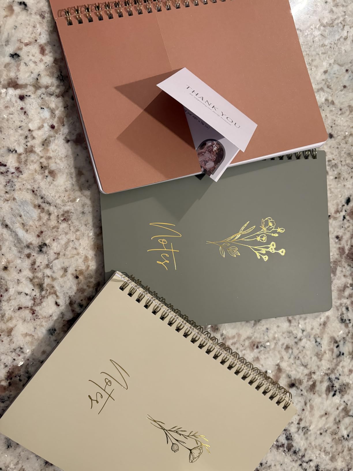 Aesthetic Spiral Notebook Set of 3 For Women - Cute College Ruled Journals | 8x6 Journal Notebook with Large Pockets and Lined Pages - Perfect Supplies to Stay Organized at Work or School customer photo 2