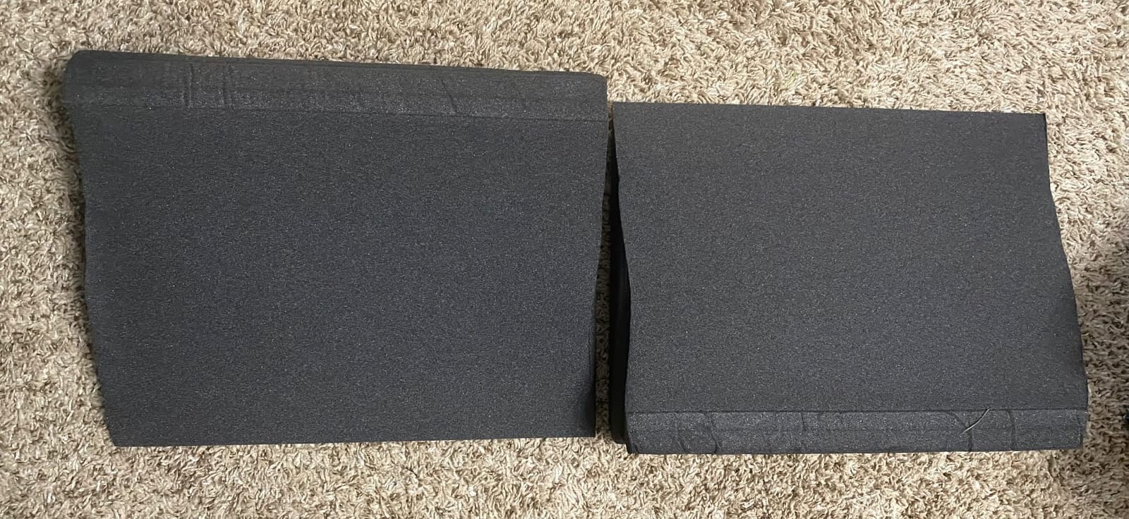 Foroomaco Delta Bass Traps, 16.5 x 15.8 x 12 in, for Wall Corners, 2-Pack | Stackable super chunk corner bass traps for vertical wall corners and floor-to-ceiling treatment in studios and home theaters customer photo 1